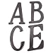 BOLTON 4 Inch Zinc Alloy Black Finish House Letters A-F Price Is For EACH Letter. Ple...