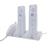 3-in-1 Charging Station w/ 2 Rechargeable Battery for Nintendo Wii