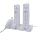 3-in-1 Charging Station w/ 2 Rechargeable Battery for Nintendo Wii