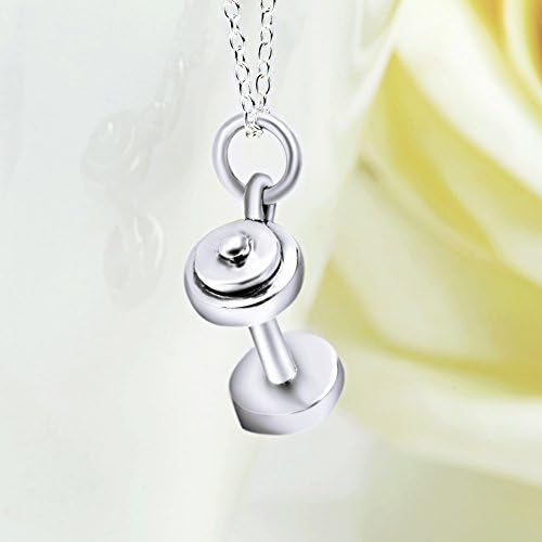 DACHMA®Barbell Necklace, Gym, Dumbbell Necklace, Fitness Jewelry