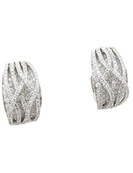 Women 14k White Gold 1.83ctw diamond Stud earring 59 LE300 Size 7.68