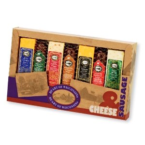 Heart Wisconsin Cheese Sausage Variety:Heart of Wisconsin Cheese & Sausage Variety Pak - Perfect for Picnics