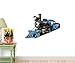 Wallmonkeys Blue Steam Engine Train Wall Decal Peel and Stick Graphics for Kids (12 in W x 8 in H) WM87584