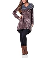 Peace & Love Abrigo (Marrón / Gris)