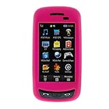 Hot Pink Rubberized Snap On Crystal Hard Case for AT&T Samsung Impression S ....