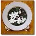 Divinity and Hope - white, flower, stamen, petals, jasmine, fragrant, blossom - 8 Inch Porcelain Plate