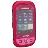 Crystal Hard Shield ROSE PINK Faceplate Rubberized Cover Case for SAMSUNG M ....