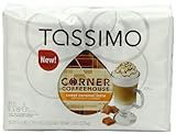 Tassimo Corner Coffeehouse Sweet Latte, Caramel, 8-Count