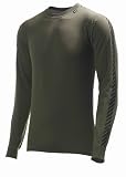 Helly Hansen Lifa Dry Stripe Crew - Olive Night Large