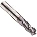 Niagara Cutter ACB337 High Speed Steel (HSS) Chamfer Mills, Inch, Weldon Shank, TiAlN Finish, Roughing and Finishing Cut, 37 Degree Helix, For Use With Aluminum