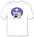 T-shirt with vet, examination, paw, veterinarian, pet, animal, table