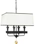 World Imports Lighting 2334-47 Manhattan 4-Light Pendant, Oiled Bronze