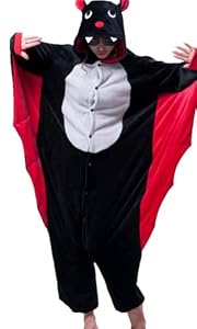 Qiyun Cartoon Sleepwear Animal Pajamas Bat Sleepwear With Hat Costume Kigurumi