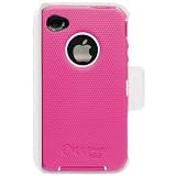Otterbox Universal iPhone 4 Defender Case (Hot Pink Silicone & White Plastic)