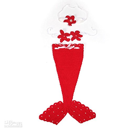 Joy Baby Infant Costume Photo Photography Prop (Newborn-6 Months) – Mermaid Red Joy Baby Infant Costume Photo Photography Prop (Newborn-6 Months) – Mermaid Red