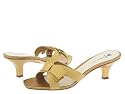 Women's daniblack Slide Sandals, Mixi - Gold Metallic braid
