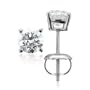 Platinum Diamond Stud Earrings (G, SI2-SI3, 1.00 carat)