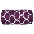 Home Samantha Print Bolster Pillow - Purple (8x16")