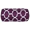 Home Samantha Print Bolster Pillow - Purple (8x16")