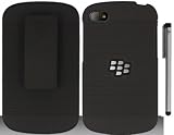 Black Belt Clip Holster Stand Cover Case with ApexGears Stylus Pen for Blackberry Q10 by ApexGears