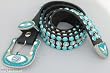Leatherock Black Turquoise Studded Belt