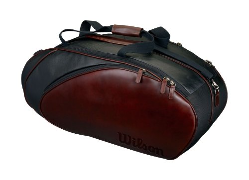 wilson leather tennis bag