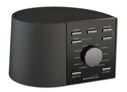 Ecotones Duet Sleep Sound Machine, Black