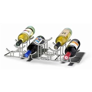 Spectrum 46770 Euro Hilo Wine Rack, 7 Bottle, Chrome by