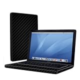 Skinomi TechSkin -Black Carbon Fiber FILM Shield for Apple MacBook 2007