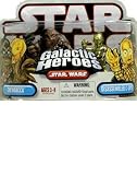 Star Wars Galactic Heroes Chewbacca & Disassembled C-3PO Figures
