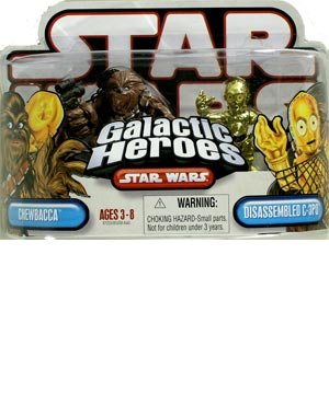 41ha5t9ZvaL Star Wars Galactic Heroes Chewbacca & Disassembled C 3PO Figures