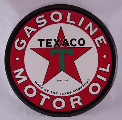 Large Texaco Gasoline 24 