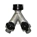 Gilmour AY2FFMGF Full-Flow Metal Y-Connector