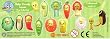 Baby Tweety Bird Vegetable Wear Capsule Toys Set of 11