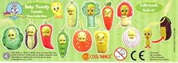 Baby Tweety Bird Vegetable Wear Capsule Toys Set of 11