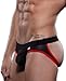 Demarkt Men's Underwear Breathable Briefs G-string Thong Medium Black