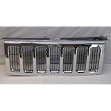 06-10 JEEP COMMANDER GRILLE W CHROME MOLDING (W MATERIAL BLACK BILLET GRILLE INSERT) by New Aftermarket Parts