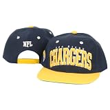 NFL Teams Embroidered Big Name and Logo Flat Bill Snap Back Hats - San Diego Chargers
