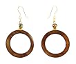 Earrings - E326 - Shell ~ Open Circle (1-3/8")