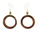 Earrings - E326 - Shell ~ Open Circle (1-3/8)
