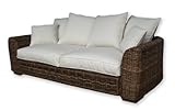 großes Natur Rattan Sofa