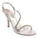 Womens Silver Diamante Strappy Sandals