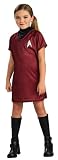 Standard Girls Star Trek Red Dress Costume - Child Large