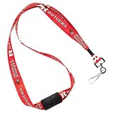 RUTGERS SCARLET KNIGHTS OFFICIAL LOGO LANYARD KEYCHAIN