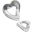 Silver Plain Heart Pendant, Size: 22mm