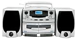 IMAGE OF Supersonic Portable MP3/CD Player Double Cassette Recorder and AM/FM Radio with USB Input SC-2020U