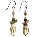Handmade Pink Freshwater Pearl Earrings With Topaz, Citrine & Sterling Silver