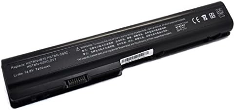 New 12 Cell HSTNN-IB75 Replacement Laptop Battery for HP HDX 18, X18T, Pavilion dv7 dv7t dv7z dv8 dv8t
