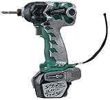 HITACHI 保護回路付リチウムイオン電池搭載14.4Vコードレスインパクトドライバ ダークグリーン WH-14DMRL(2MCK)(M)