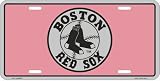 Boston Red Sox Pink License Plate